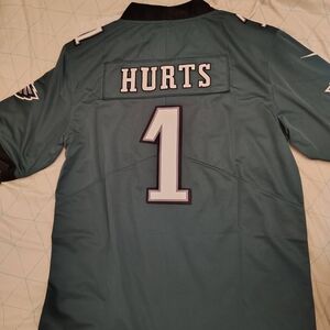 NEW Philadelphia Eagles #1 Jalen Hurts midnight green jersey men's medium
